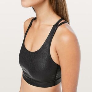 NWT Lululemon ENERGY BRA Luminosity Foil Print Bra